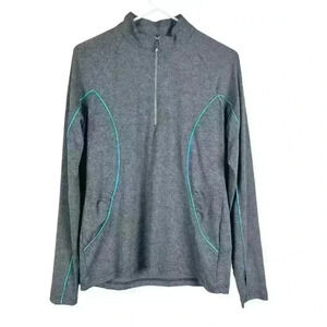 Sport Haley Women's‎ Golf Shirt Long Sleeve Thumb Holes Size Medium Gray